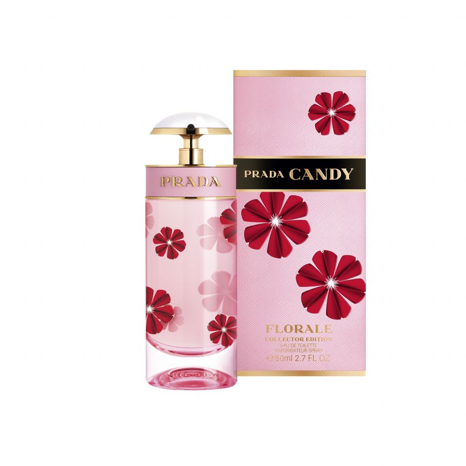 Prada Candy 淡香水2018新年限定包裝，花朵圖騰美到要再囤貨～