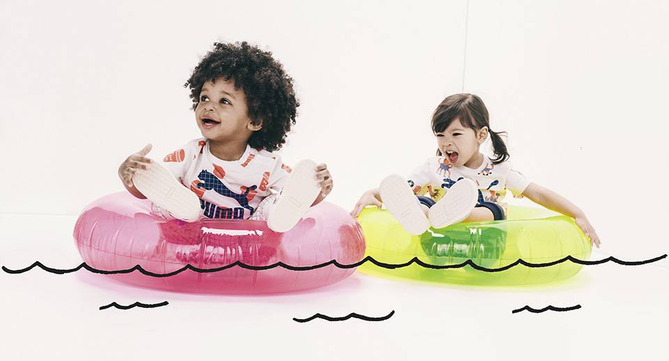 PUMA X tinycottns 超萌度假風聯名3／22上市！小朋友的衣服就是這麼可愛～