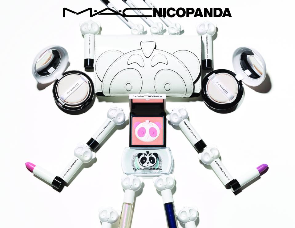 M‧A‧C X NICOPANDA 限量聯名彩妝上市！立體熊貓浮雕口紅、刷具包太萌