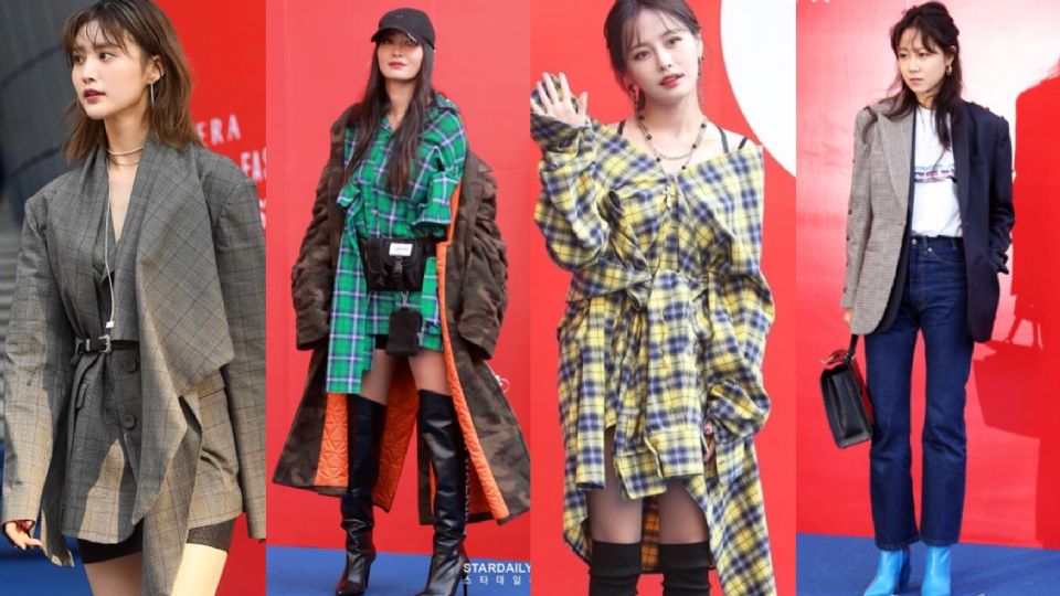 2019首爾時尚週，最夯「格子」單品孔曉振、EXID都在穿
