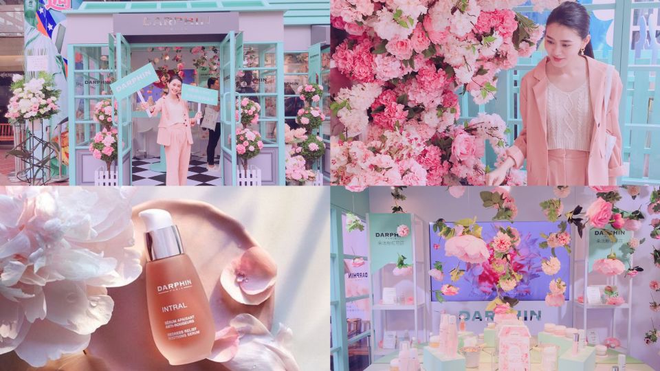 來自巴黎的法式浪漫花屋夢幻登場！「Darphin朵法粉紅花店」正式開店！