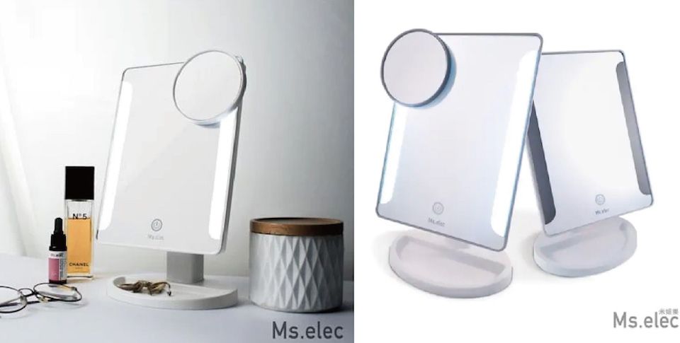 化妝鏡推薦2: Ms.elec米嬉樂 觸控柔光化妝鏡 ，NT1280
