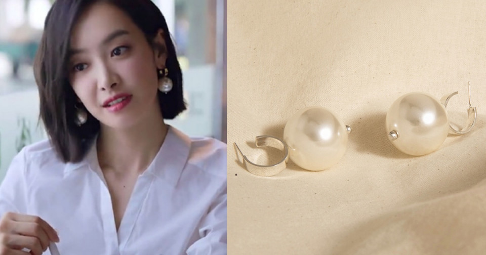 宋茜耳環1：yvmin WhiteFishBay／Spindrift Tassels Earrings，RMB.1400（約NT.6045）