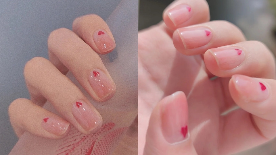 「果凍紅」色系的指甲可以讓手更加顯白！