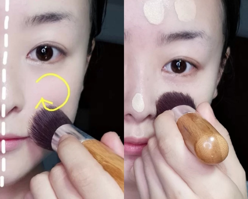 毛孔肌上妝手法