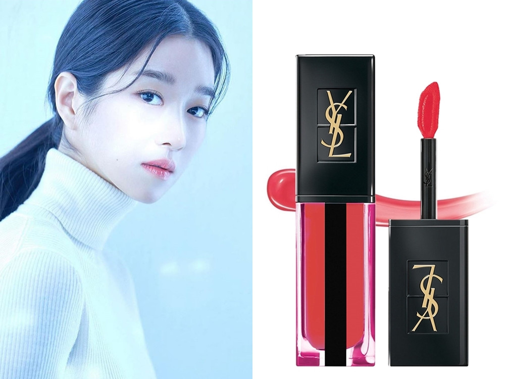 徐睿知唇膏6：YSL 奢華緞面水光染唇釉 #609 水波珊情，NT1,300
