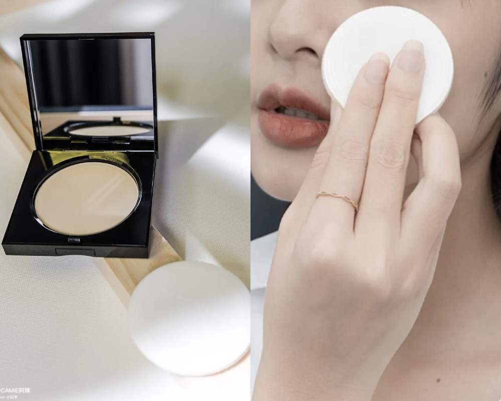 粉餅高遮瑕力用法STEP 1:妝前後、底妝前定妝