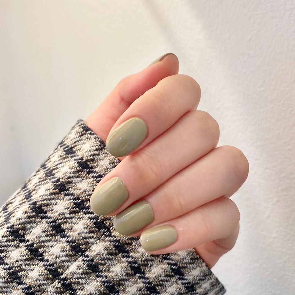 2020顯白純色美甲範本2:果綠、酪梨綠