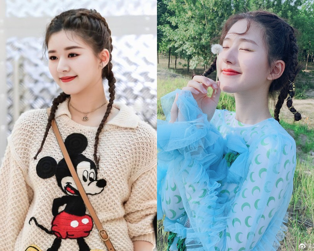 趙露思編髮造型2:拳擊辮