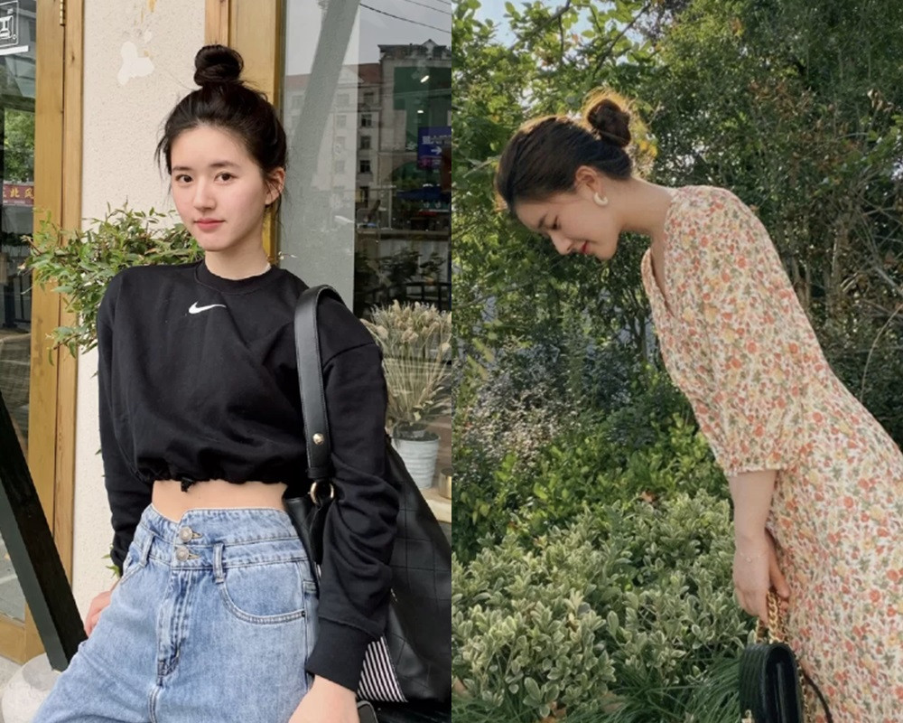 趙露思編髮造型4:丸子頭