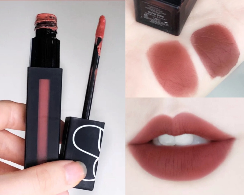 黃肌顯白豆沙色唇膏推薦2：NARS 特霧唇誘（#SLOW RIDE），NT.1000