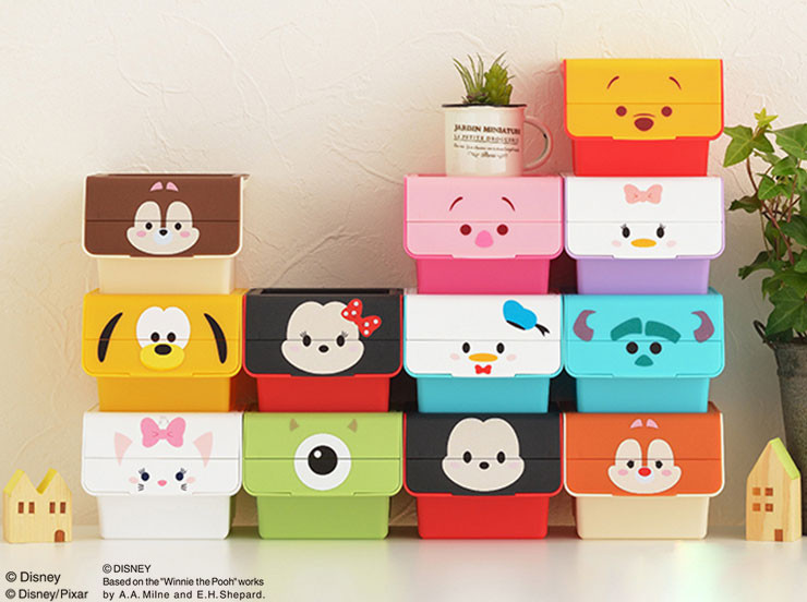 Belle Maison「Tsum Tsum桌面收納盒」1,320日元（約NT$360）