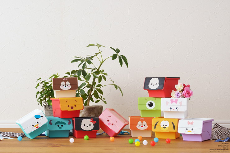Belle Maison「Tsum Tsum桌面收納盒」1,320日元（約NT$360）