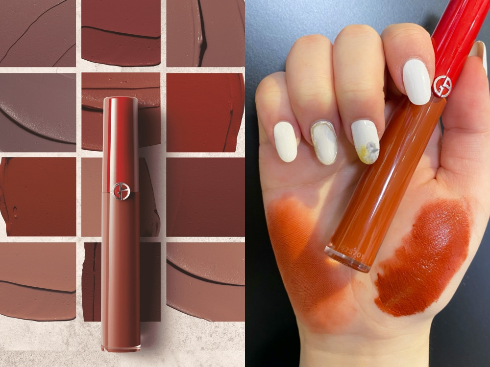 GIORGIO ARMANI 奢華絲絨訂製唇萃 #206紅棕玫瑰，NT1,280