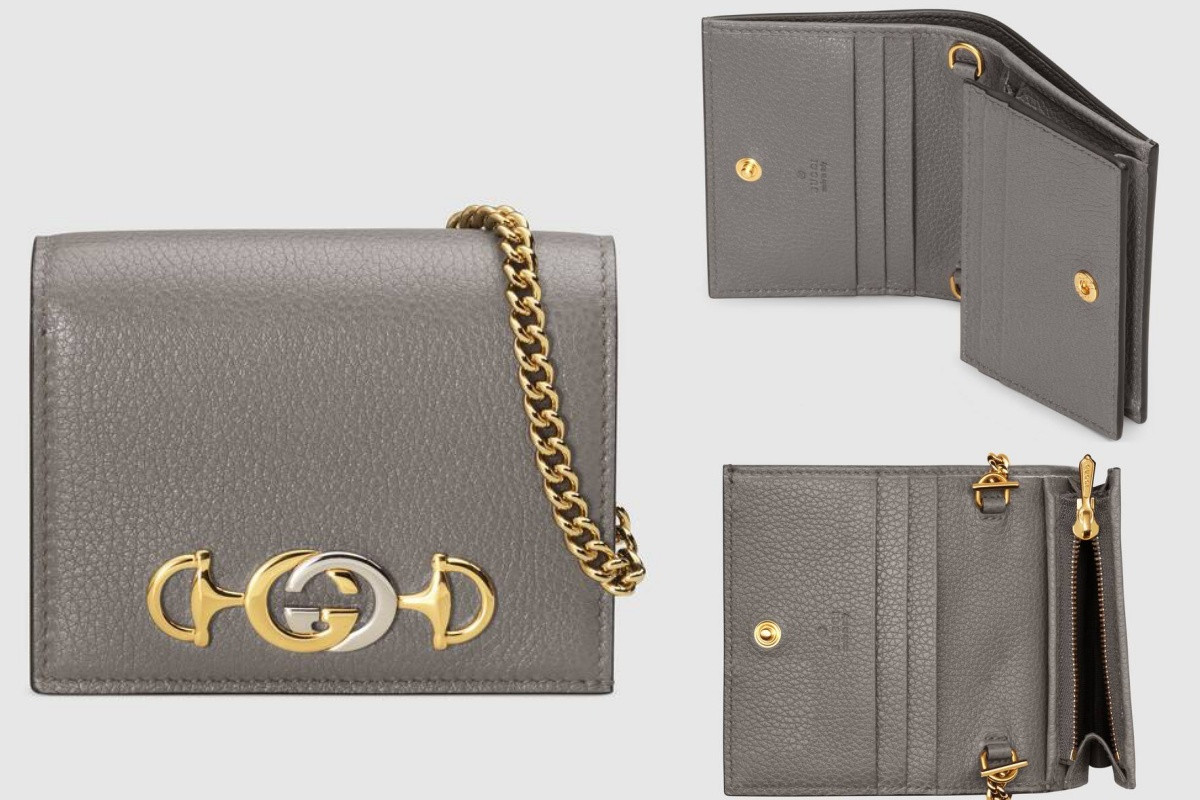 Gucci Zumi皮革卡片銀包，約NT.18900