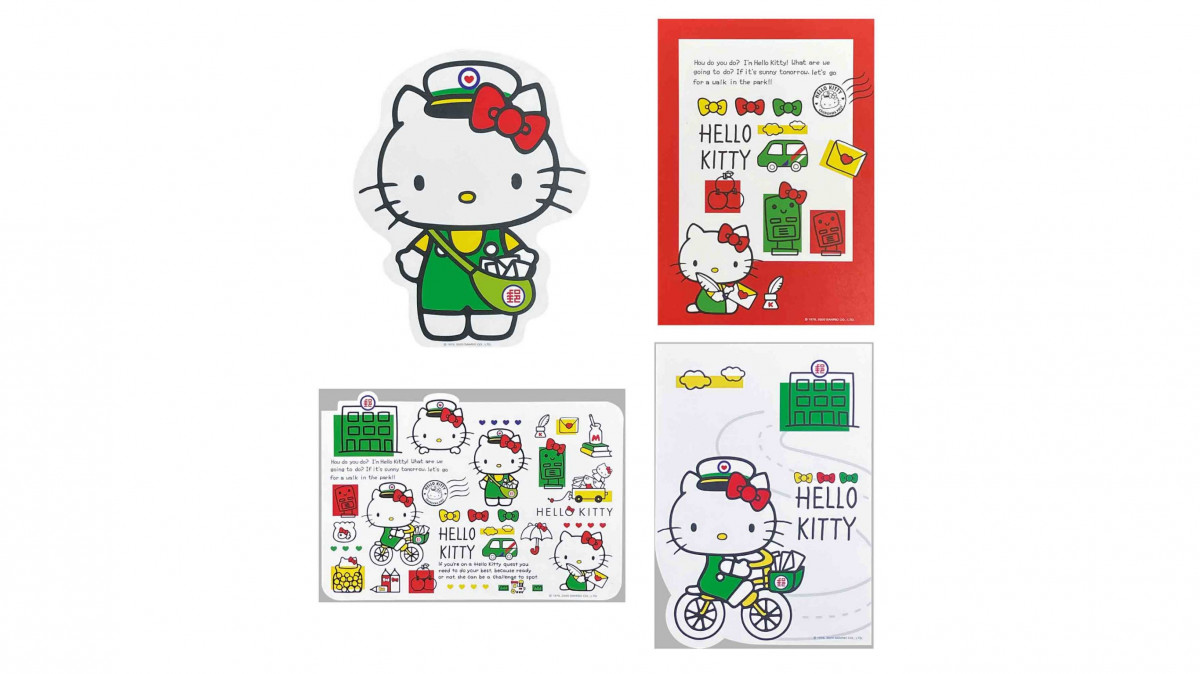 Hello Kitty 現身郵局！中華郵政 × HELLO KITTY超萌聯名，郵差凱蒂貓水瓶、提袋都要收