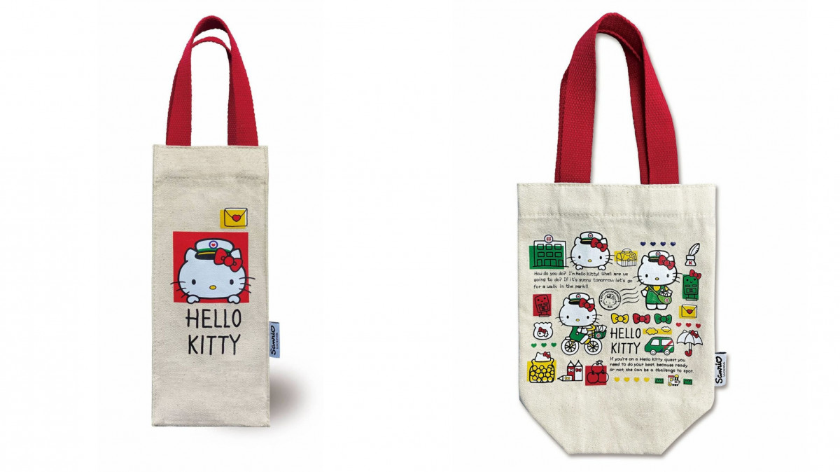 Hello Kitty 現身郵局！中華郵政 × HELLO KITTY超萌聯名，郵差凱蒂貓水瓶、提袋都要收