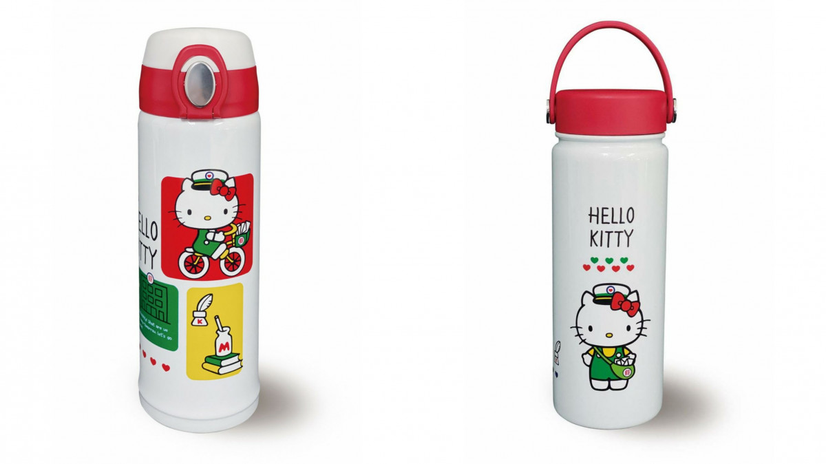 Hello Kitty 現身郵局！中華郵政 × HELLO KITTY超萌聯名，郵差凱蒂貓水瓶、提袋都要收