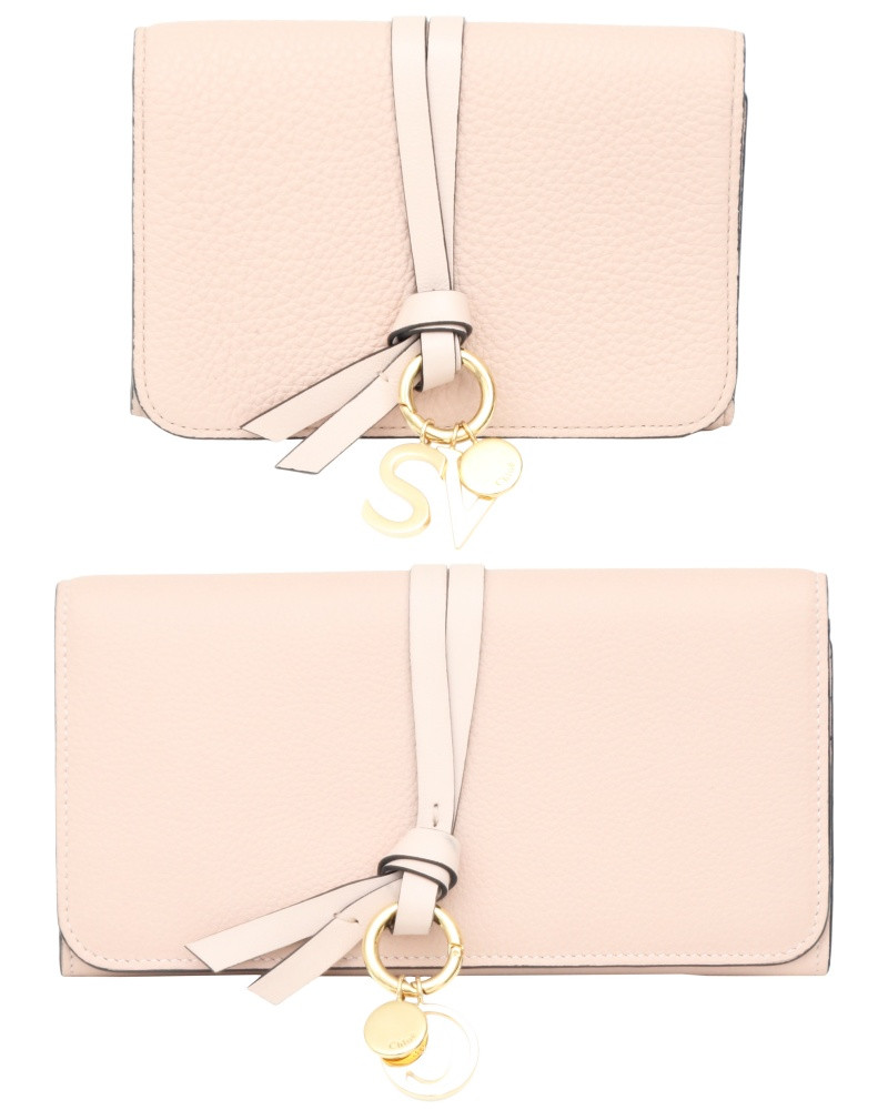 Chloé Alphabet 粉膚色短夾/長夾