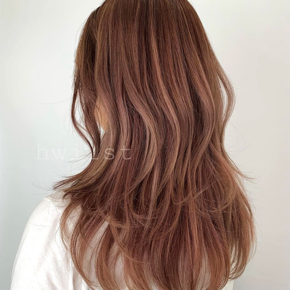 2021原生棕髮色推薦:珊瑚棕色