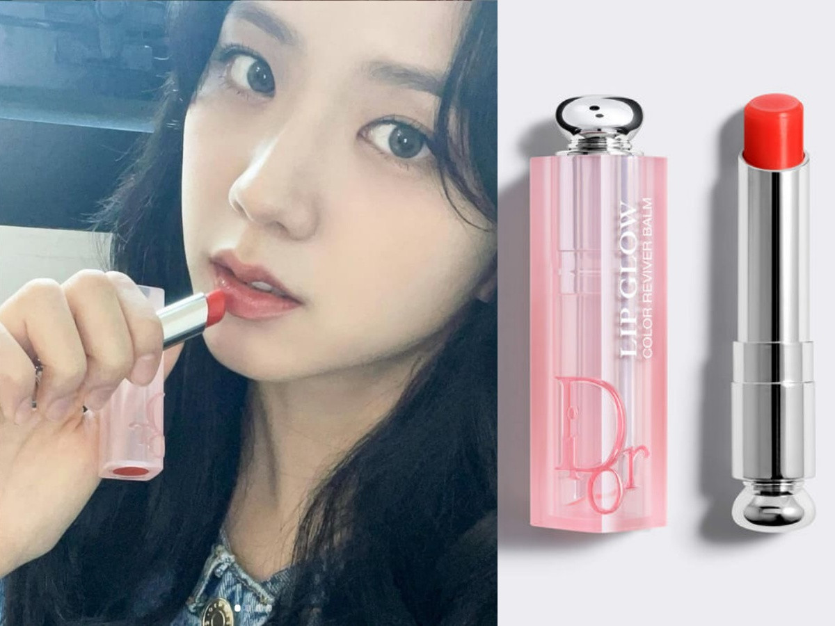 BLACKPINK Jisoo 同款唇膏：DIOR迪奧 癮誘粉漾潤唇膏 #025首爾紅