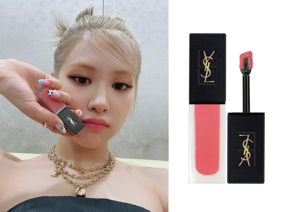 BLACKPINK ROSÉ 同款唇膏：YSL 時尚印記雪絨唇釉 #204粉雪暗號