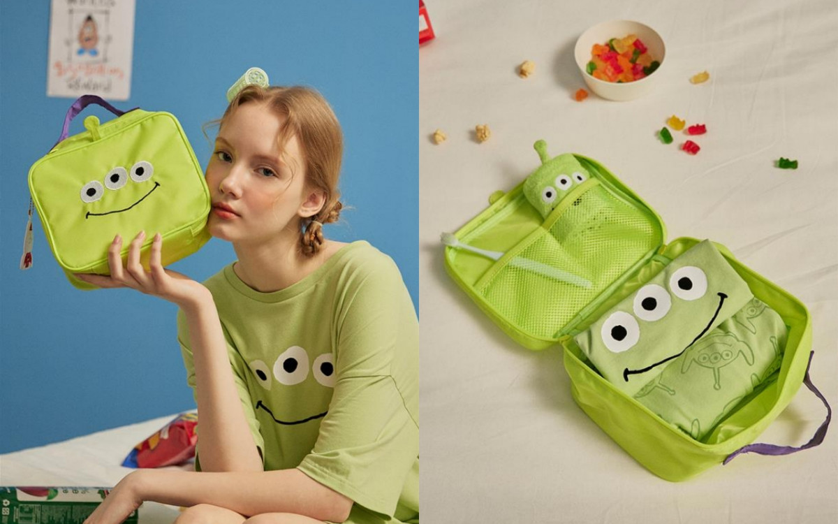 「CACO x迪士尼聯名系列」推薦:三眼怪居家套裝,售價NT.1090元