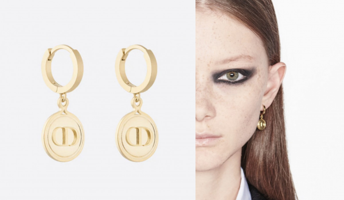2021 新款「精品耳環」推薦：DIOR PETIT CD 耳環，NT.15000