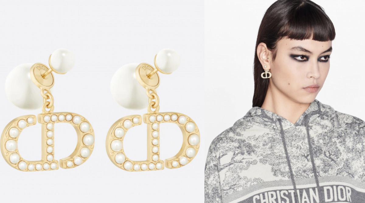 2021 新款「精品耳環」推薦：DIOR PETIT CD 耳環，NT.15000
