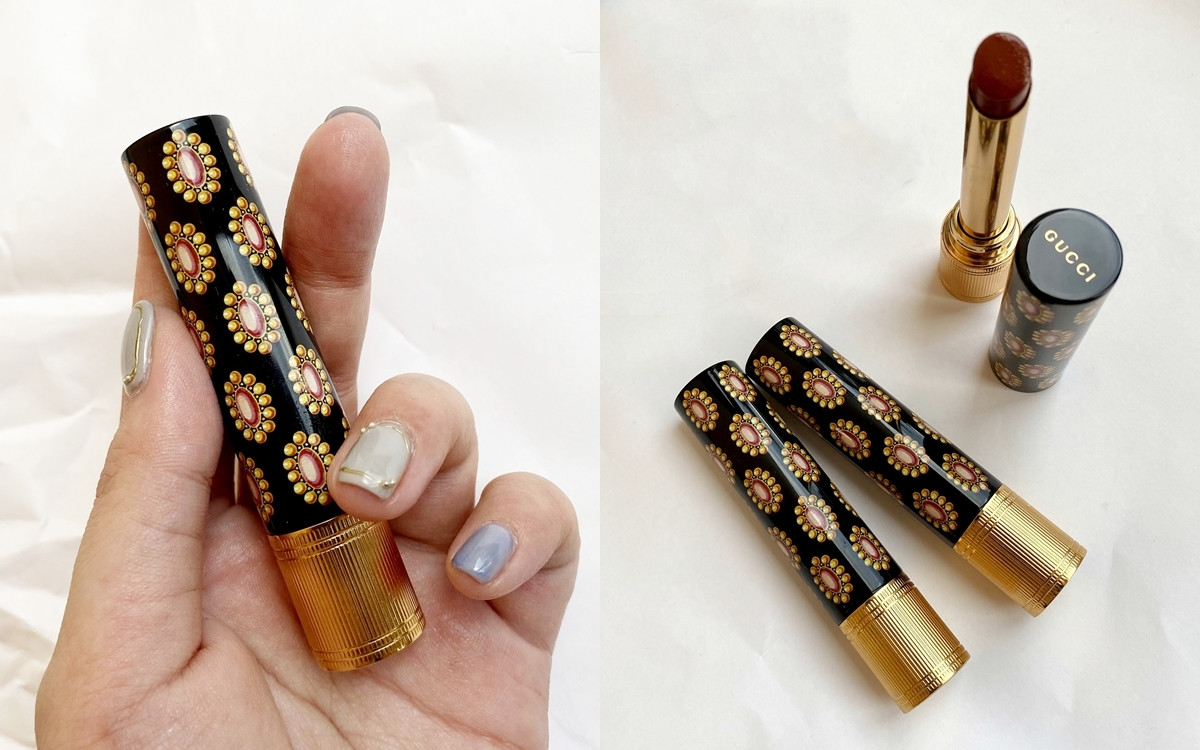 2021秋冬唇膏新品1：Gucci 古馳傾色琉光唇膏，NT1,300