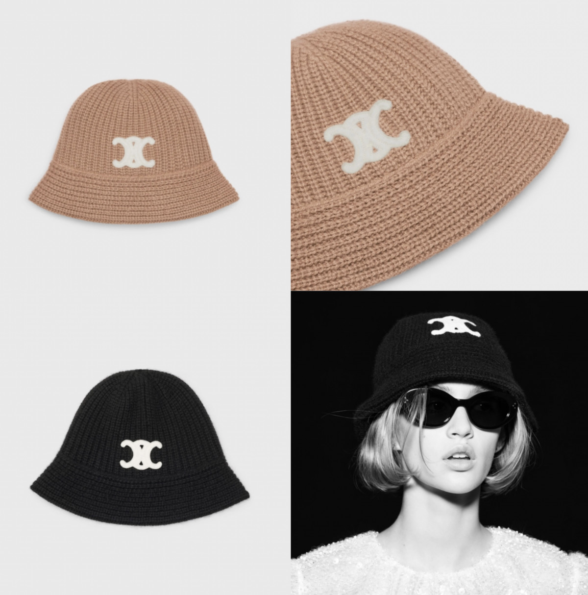 2021 秋冬「精品毛帽」推薦：CELINE 無縫羊絨鐘形帽，NT.20500