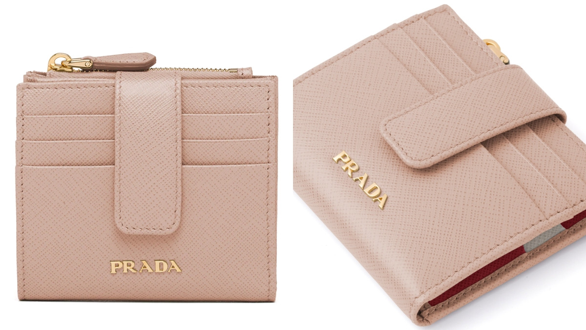 Prada Saffiano 小號皮革錢包，NT17,000