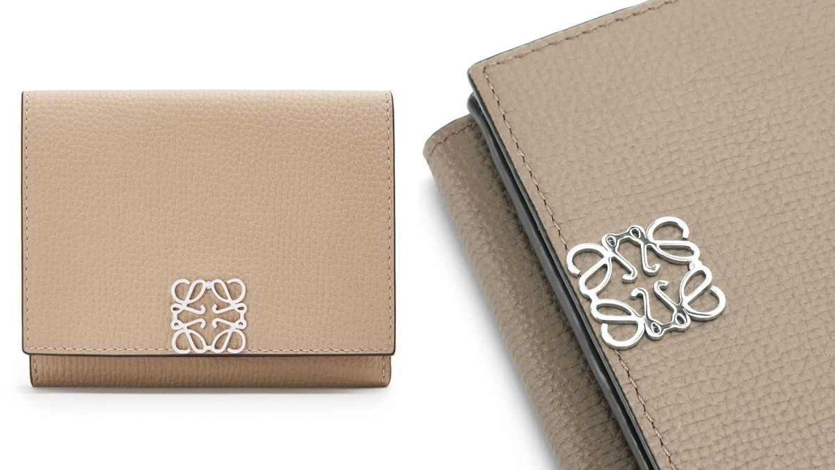 LOEWE Anagram 粒面小牛皮皮夾，NT21,000