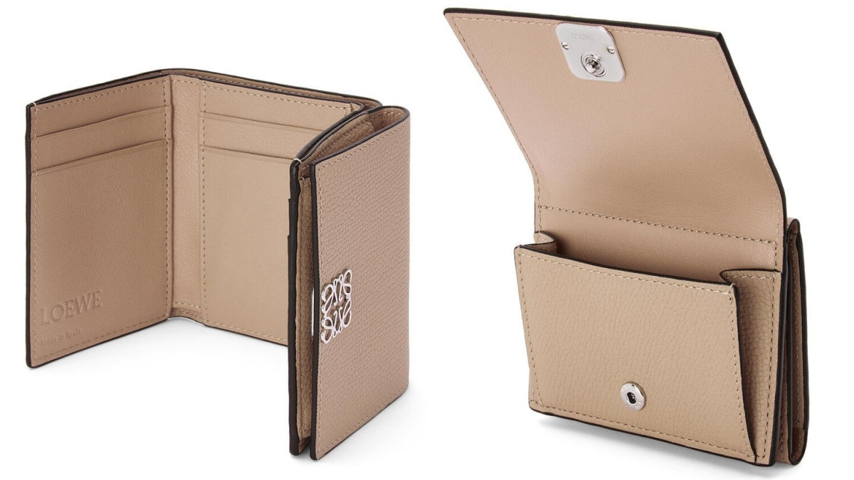 LOEWE Anagram 粒面小牛皮皮夾，NT21,000