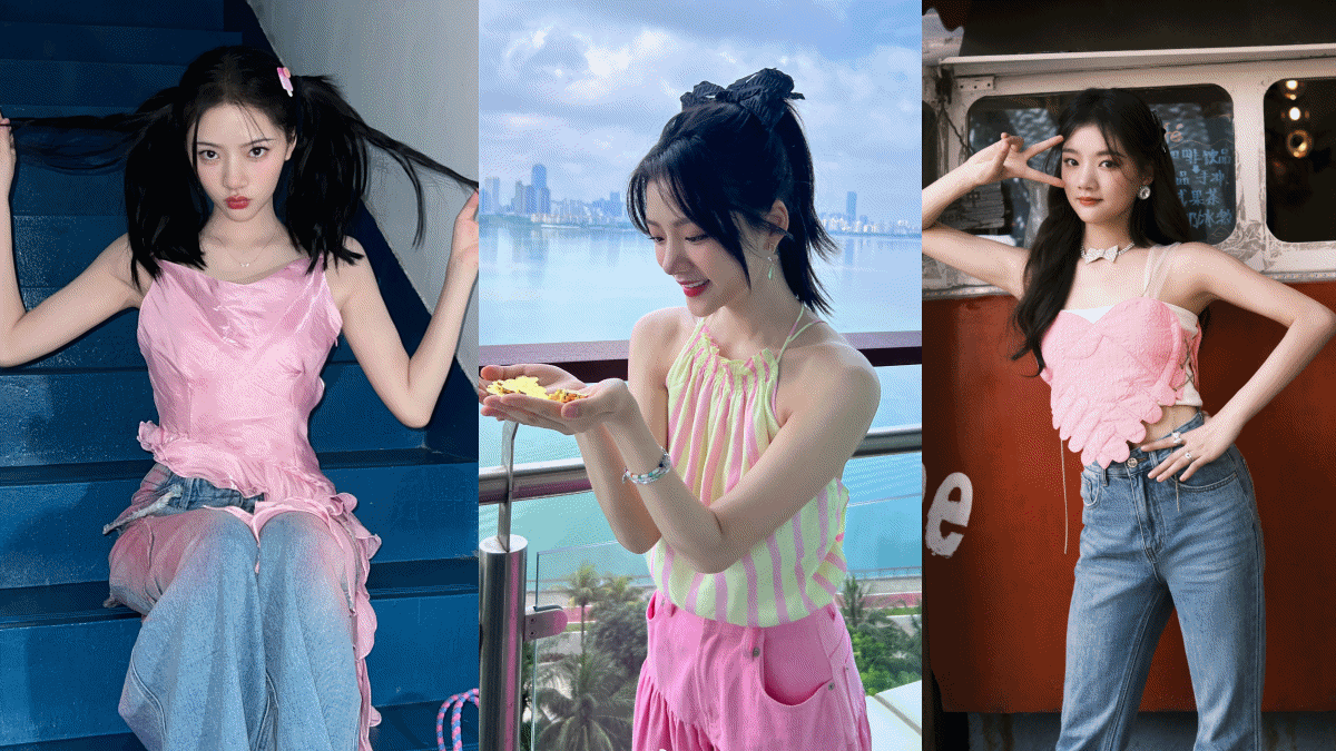 《玉骨遙》任敏私服穿搭1：粉嫩芭比風
