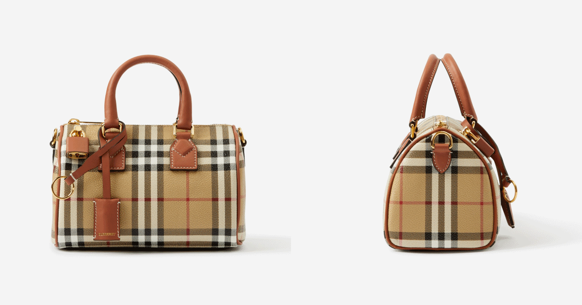 2023話題老花包推薦8.Burberry Check Mini Bowling Bag