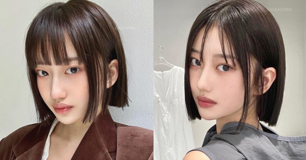2023韓系女生秋冬髮型趨勢：一刀切短髮