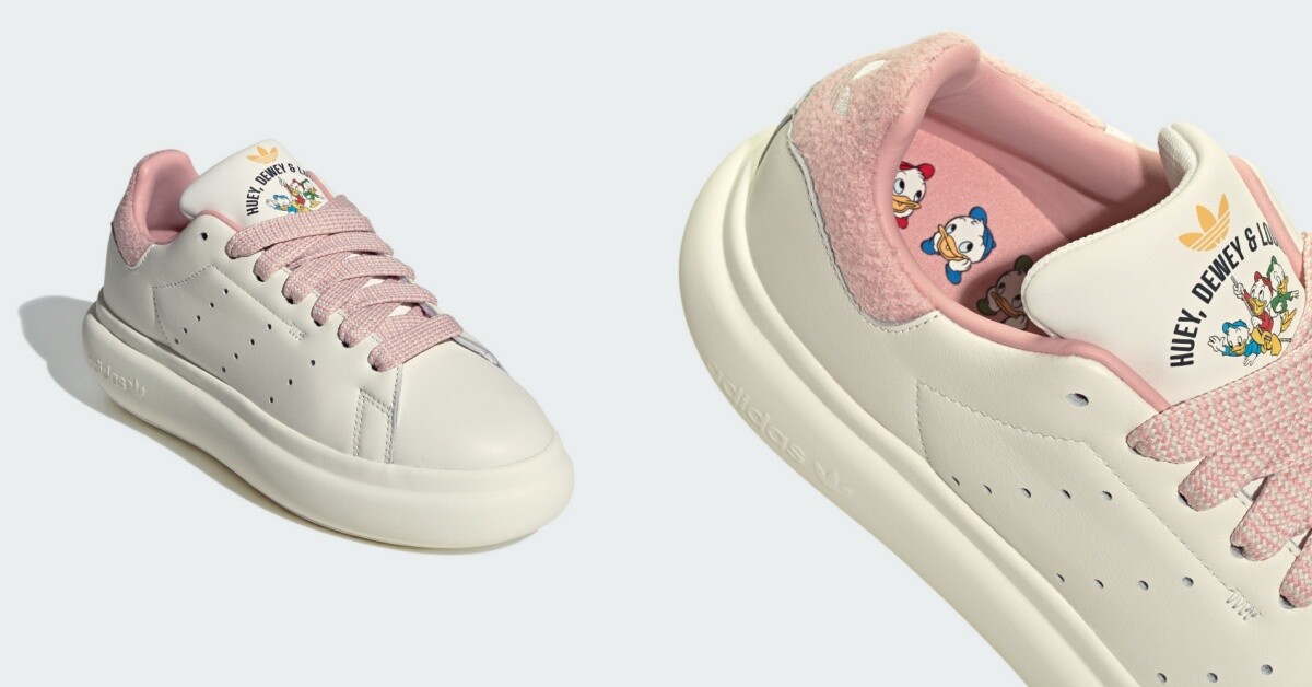 七夕粉色球鞋推薦9:adidas Originals X DISNEY唐老鴨系列STAN SMITH PF運動休閒鞋,NT$3,890