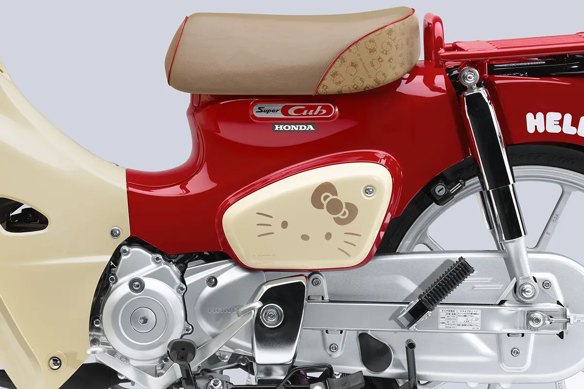 超夢幻Hello Kitty機車!Hello KittyxHonda「Super Cub 50/110限量版」12月上市!