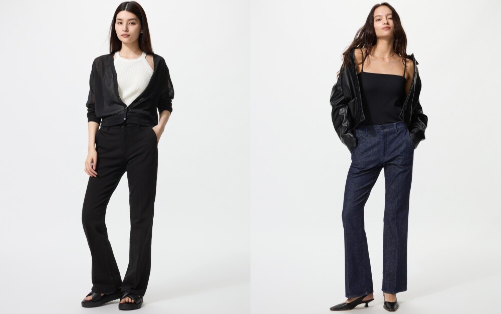 UNIQLO 合身喇叭牛仔褲：舒適、彈性滿分，NT$1,290