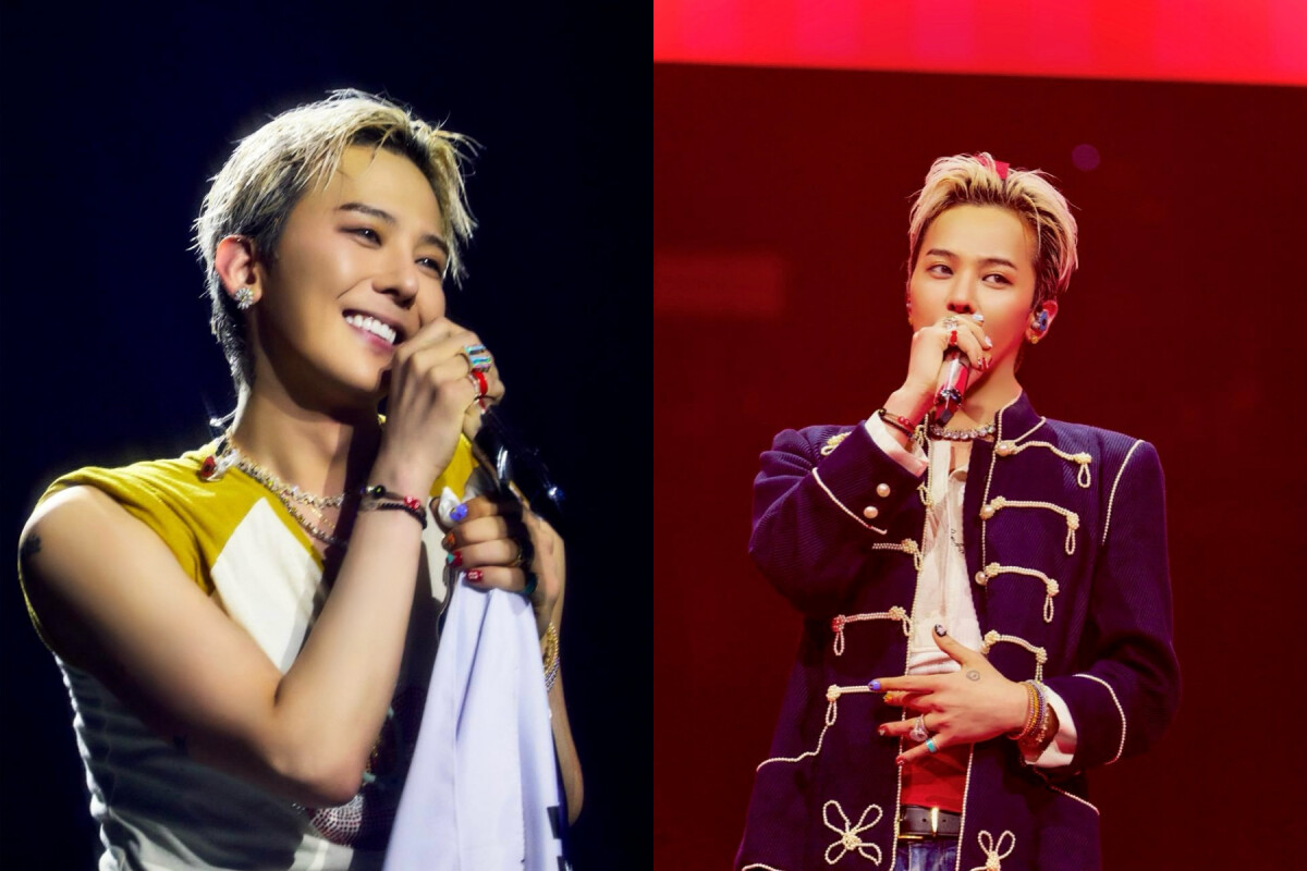 GD 2025演唱會《Übermensch》花絮照，身穿軍裝和黃白無袖T，開心的與粉絲對話 